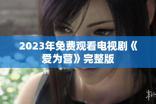 2023年免费观看电视剧《爱为营》完整版