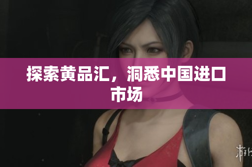 探索黄品汇，洞悉中国进口市场