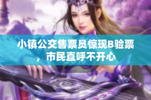 小镇公交售票员惊现B验票，市民直呼不开心