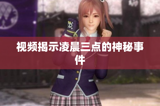 视频揭示凌晨三点的神秘事件