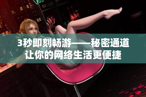 3秒即刻畅游——秘密通道让你的网络生活更便捷
