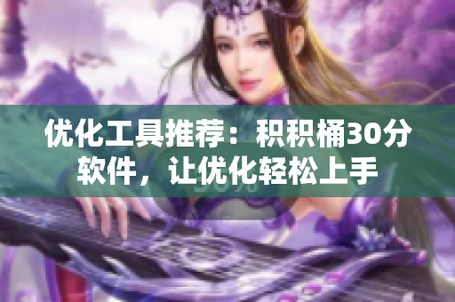 优化工具推荐：积积桶30分软件，让优化轻松上手