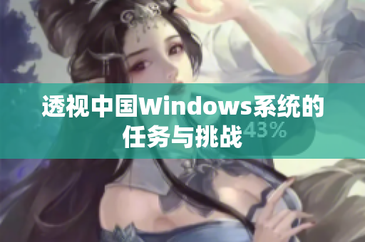 透视中国Windows系统的任务与挑战