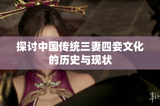 探讨中国传统三妻四妾文化的历史与现状