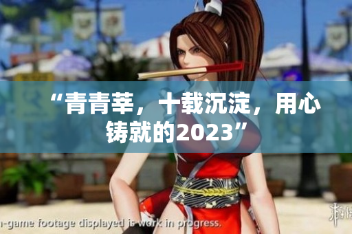 “青青莘，十载沉淀，用心铸就的2023”