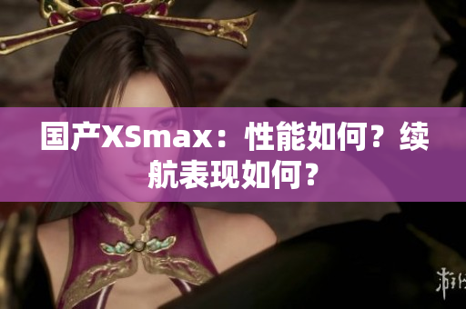 国产XSmax：性能如何？续航表现如何？