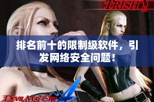 排名前十的限制级软件，引发网络安全问题！
