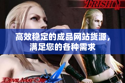 高效稳定的成品网站货源，满足您的各种需求