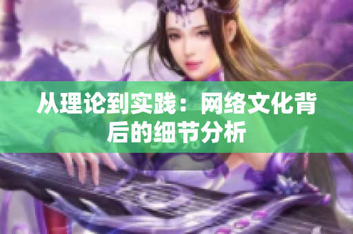 从理论到实践：网络文化背后的细节分析