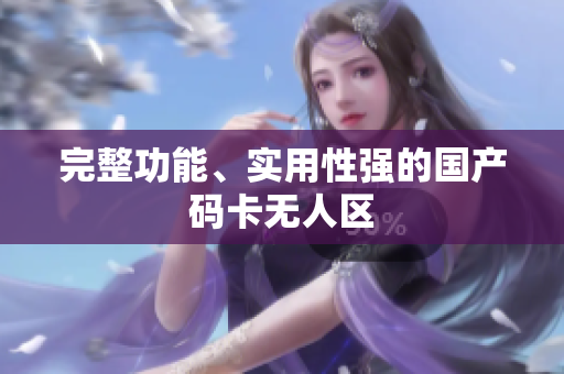 完整功能、实用性强的国产码卡无人区