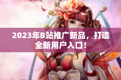2023年B站推广新品，打造全新用户入口！