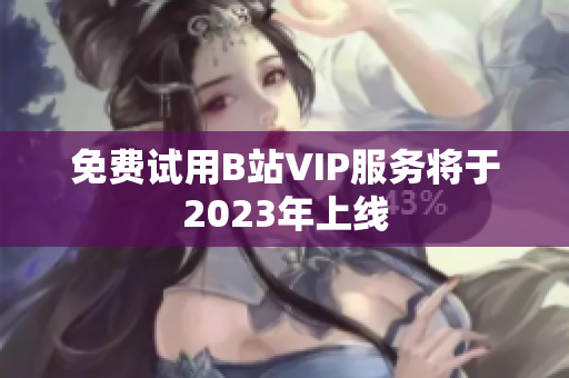 免费试用B站VIP服务将于2023年上线