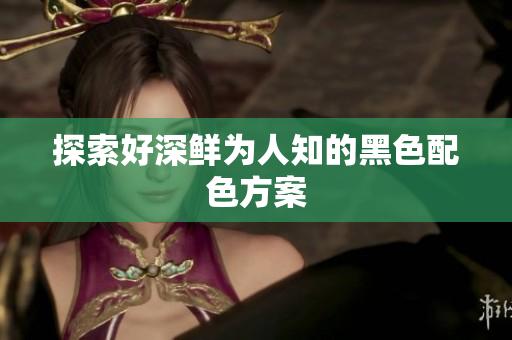 探索好深鲜为人知的黑色配色方案