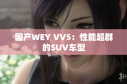 国产WEY VV5：性能超群的SUV车型