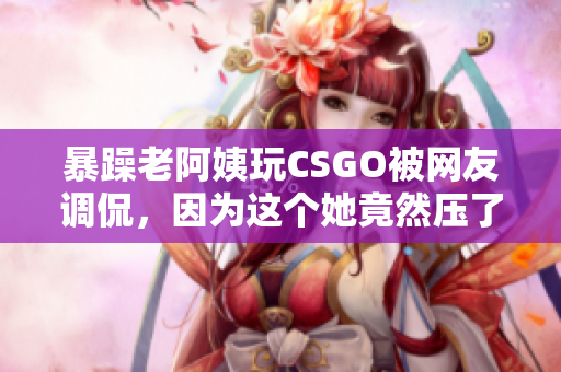 暴躁老阿姨玩CSGO被网友调侃，因为这个她竟然压了酱油