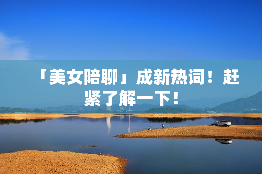 「美女陪聊」成新热词！赶紧了解一下！