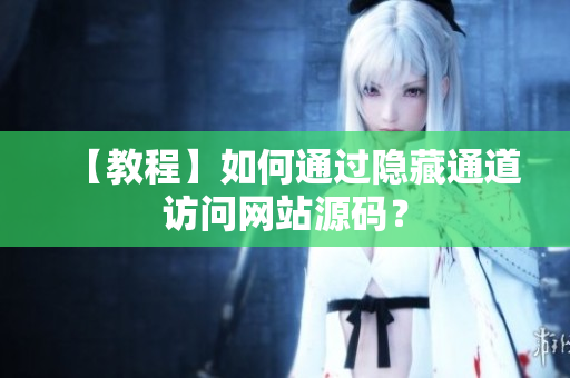 【教程】如何通过隐藏通道访问网站源码？