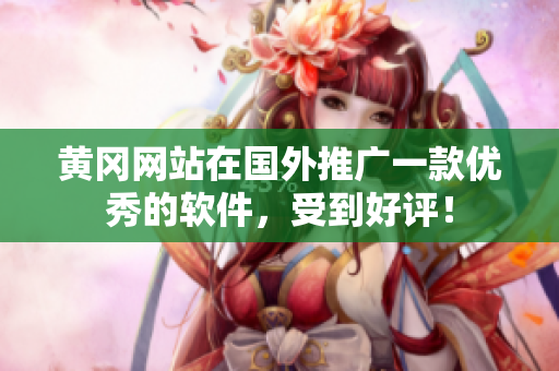 黄冈网站在国外推广一款优秀的软件，受到好评！
