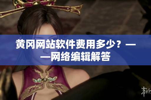 黄冈网站软件费用多少？——网络编辑解答