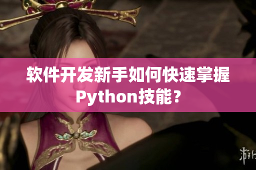 软件开发新手如何快速掌握Python技能？