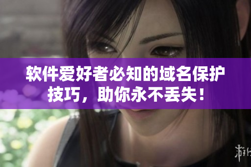 软件爱好者必知的域名保护技巧，助你永不丢失！