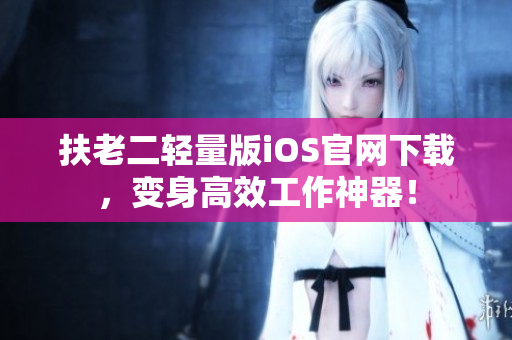 扶老二轻量版iOS官网下载，变身高效工作神器！