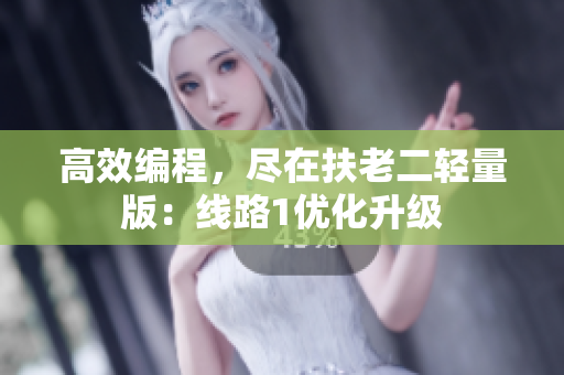高效编程，尽在扶老二轻量版：线路1优化升级