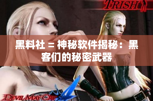 黑料社 = 神秘软件揭秘：黑客们的秘密武器
