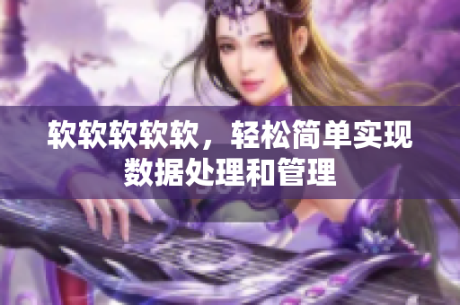 软软软软软，轻松简单实现数据处理和管理