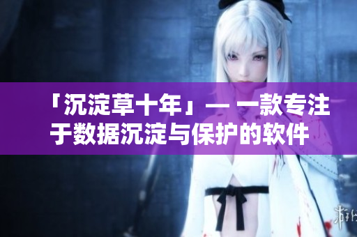 「沉淀草十年」— 一款专注于数据沉淀与保护的软件