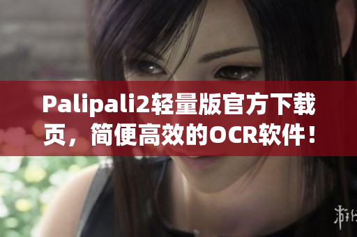 Palipali2轻量版官方下载页，简便高效的OCR软件！