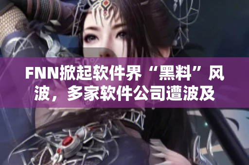 FNN掀起软件界“黑料”风波，多家软件公司遭波及