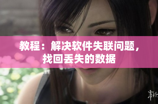 教程：解决软件失联问题，找回丢失的数据
