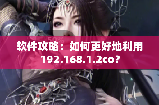 软件攻略：如何更好地利用192.168.1.2co？