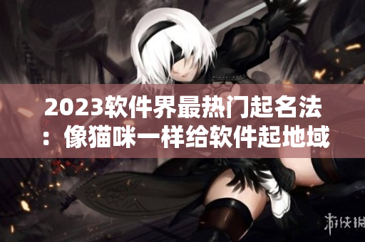 2023软件界最热门起名法：像猫咪一样给软件起地域名