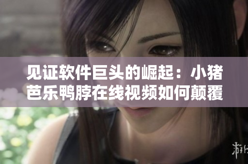 见证软件巨头的崛起：小猪芭乐鸭脖在线视频如何颠覆市场？