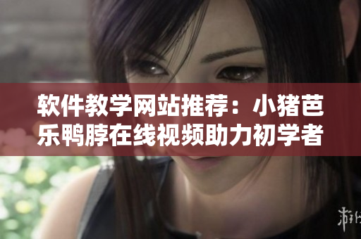 软件教学网站推荐：小猪芭乐鸭脖在线视频助力初学者快速入门