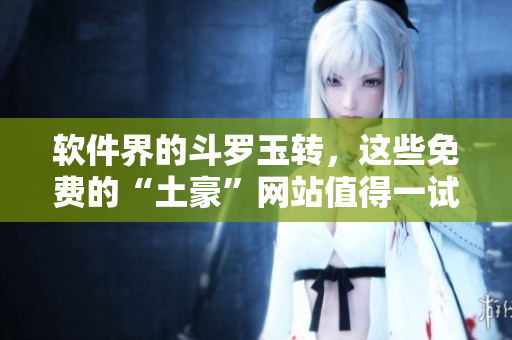 软件界的斗罗玉转，这些免费的“土豪”网站值得一试！