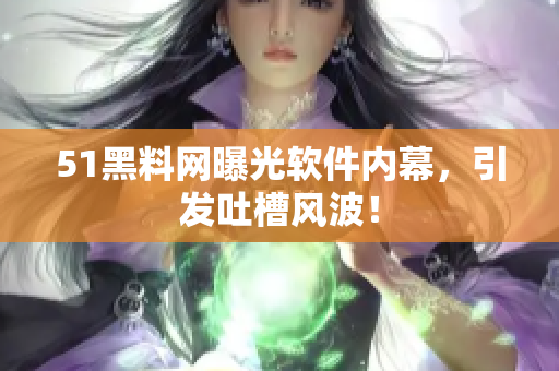 51黑料网曝光软件内幕，引发吐槽风波！