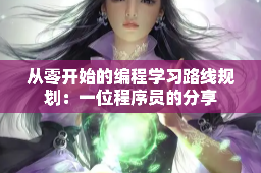 从零开始的编程学习路线规划：一位程序员的分享