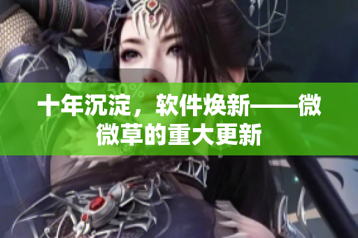 十年沉淀，软件焕新——微微草的重大更新
