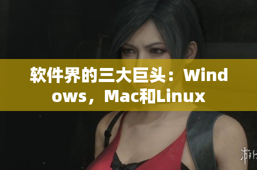 软件界的三大巨头：Windows，Mac和Linux