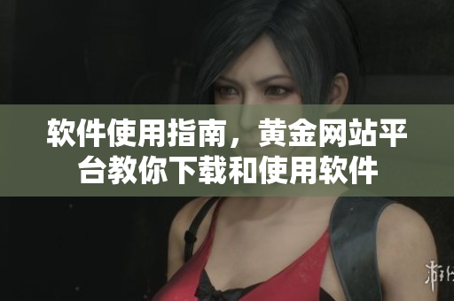 软件使用指南，黄金网站平台教你下载和使用软件