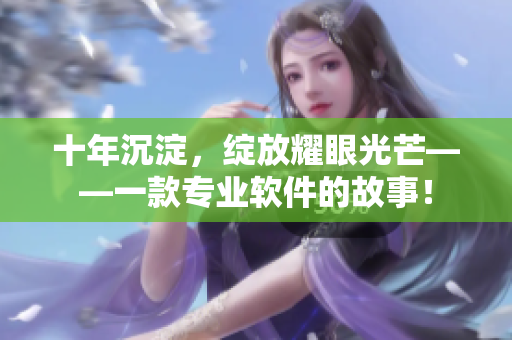 十年沉淀，绽放耀眼光芒——一款专业软件的故事！