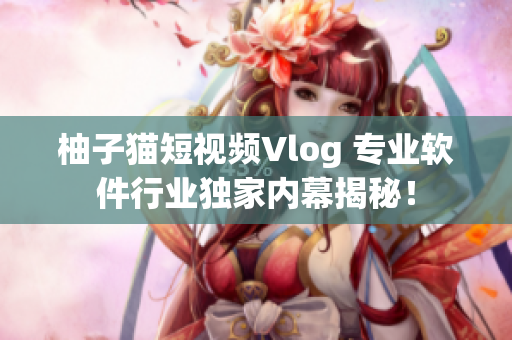 柚子猫短视频Vlog 专业软件行业独家内幕揭秘！