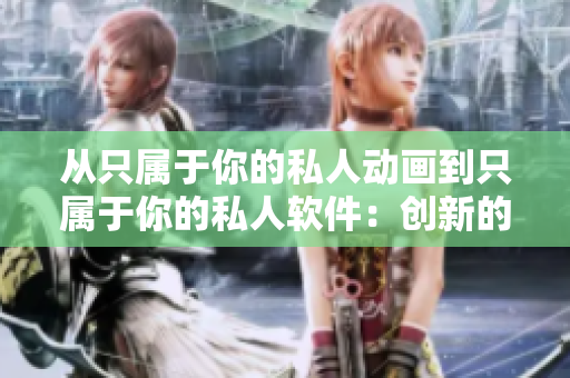 从只属于你的私人动画到只属于你的私人软件：创新的兴趣爱好