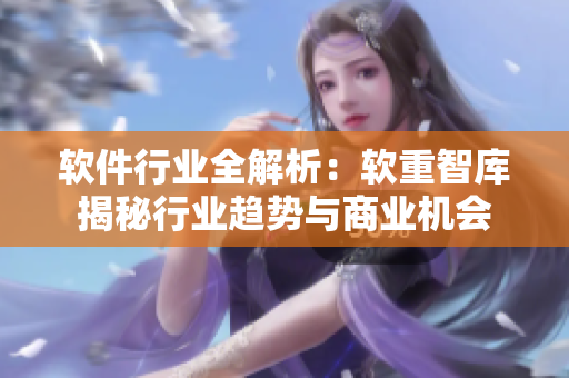 软件行业全解析：软重智库揭秘行业趋势与商业机会
