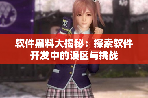软件黑料大揭秘：探索软件开发中的误区与挑战