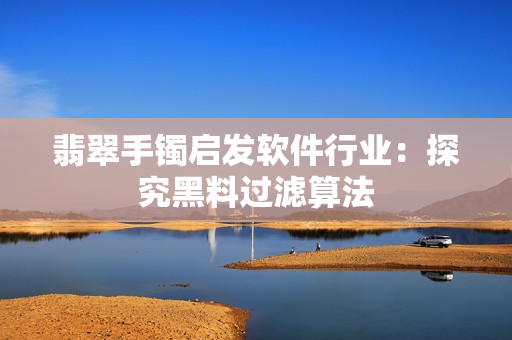 翡翠手镯启发软件行业：探究黑料过滤算法