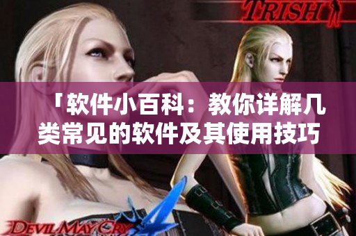「软件小百科：教你详解几类常见的软件及其使用技巧」